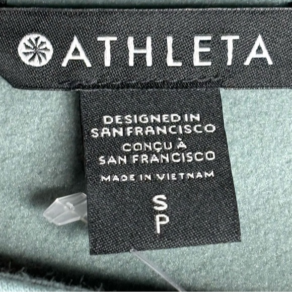 Athleta Small Tiffany Blue Work Out Moto Ribbed Jacket Zipper Front Zip Pockets - Picture 12 of 16